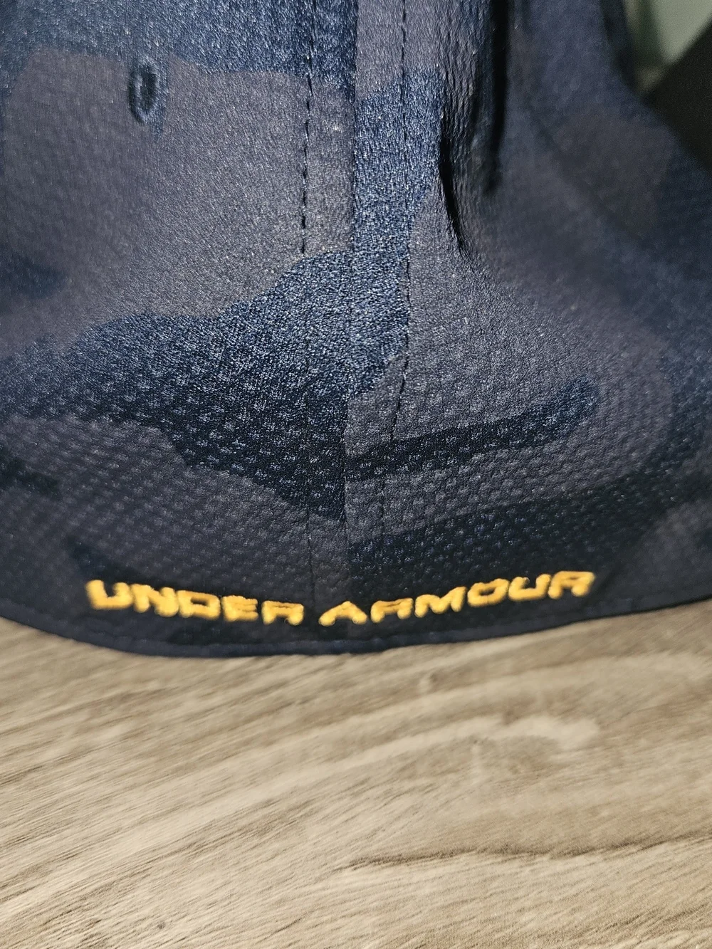 Under Armour Navy Blue Cap with Yellow Logo